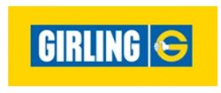 Комплект тормозных колодок, дисковый тормоз GIRLING 6141395